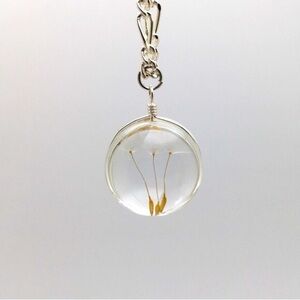 Wish Charm Necklace Dandelion Seeds